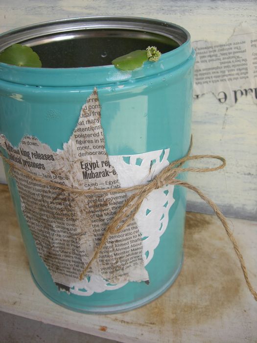 モモ　٩(๑❛ᴗ❛๑)۶様　リメイク缶　パネル生地　ミルク缶 ミルク缶 リメイク！の作り方 手順｜3｜ガーデニング｜フラワー