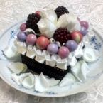 プリザーブドフラワーで作る*簡単お花のケーキ*