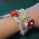 リバティ布のお花ブレスレット
