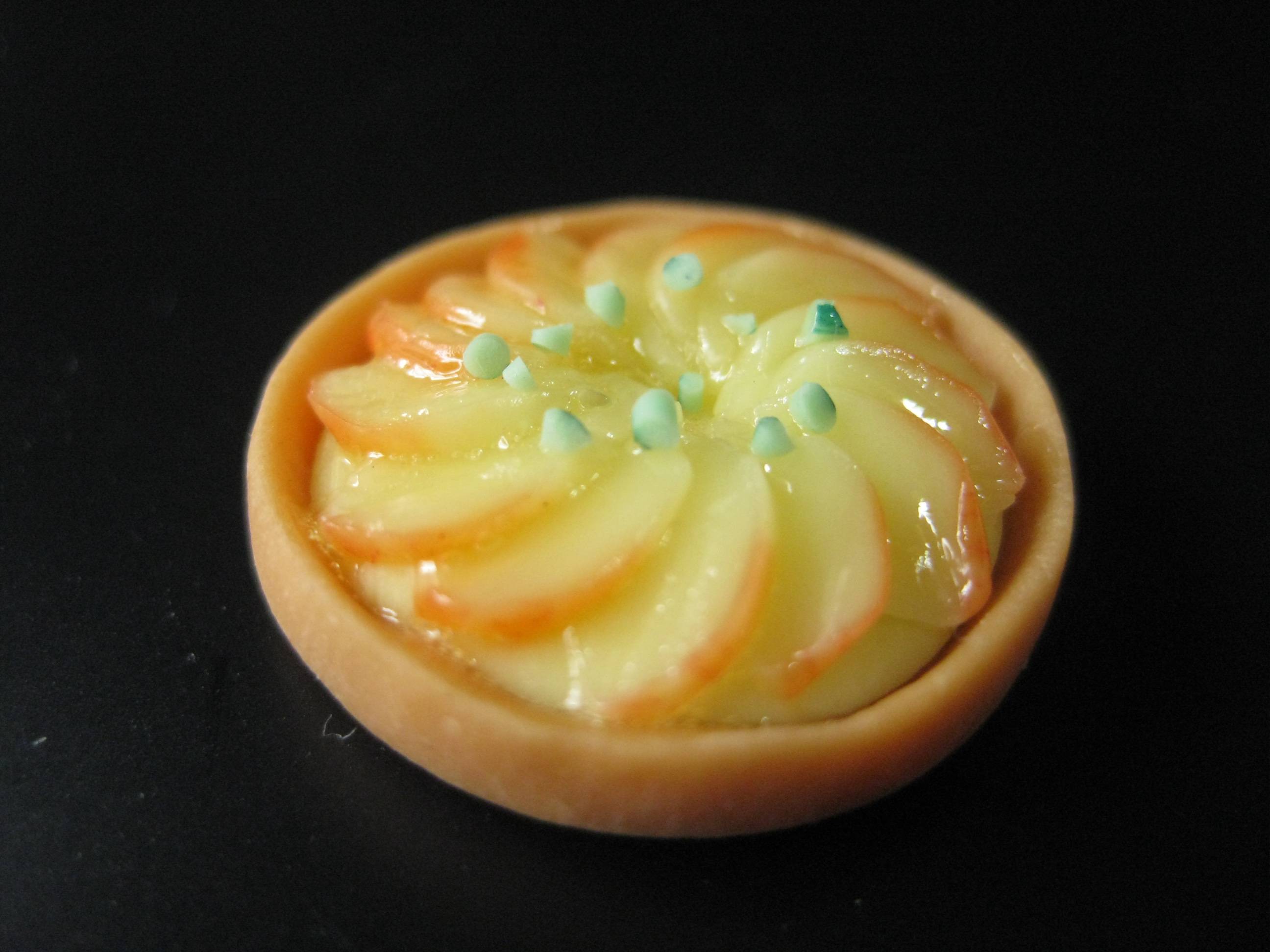 桃のタルトの作り方 手順 4 ミニチュア おもちゃ アトリエ ハンドメイドレシピ 作り方 と手作り情報サイト