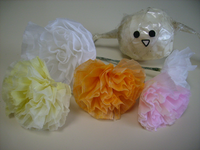 ラナンキュラスっぽい ちりがみお花 の作り方 手順 9 その他 その他 アトリエ ハンドメイドレシピ 作り方 と手作り情報サイト