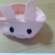 ピンクうさちゃんのフェルトの小物入れ